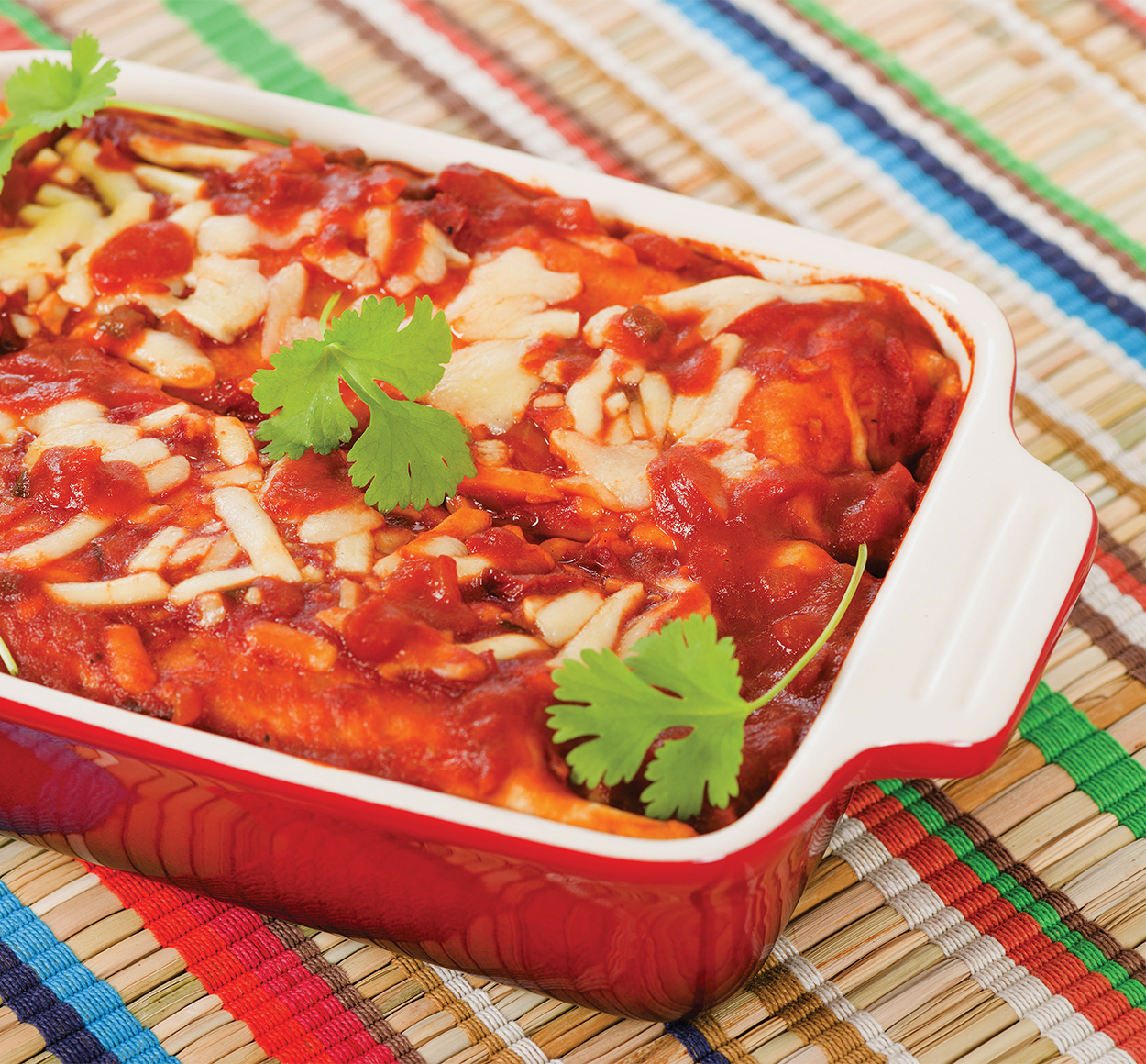 Enchiladas à la saucisse de porc