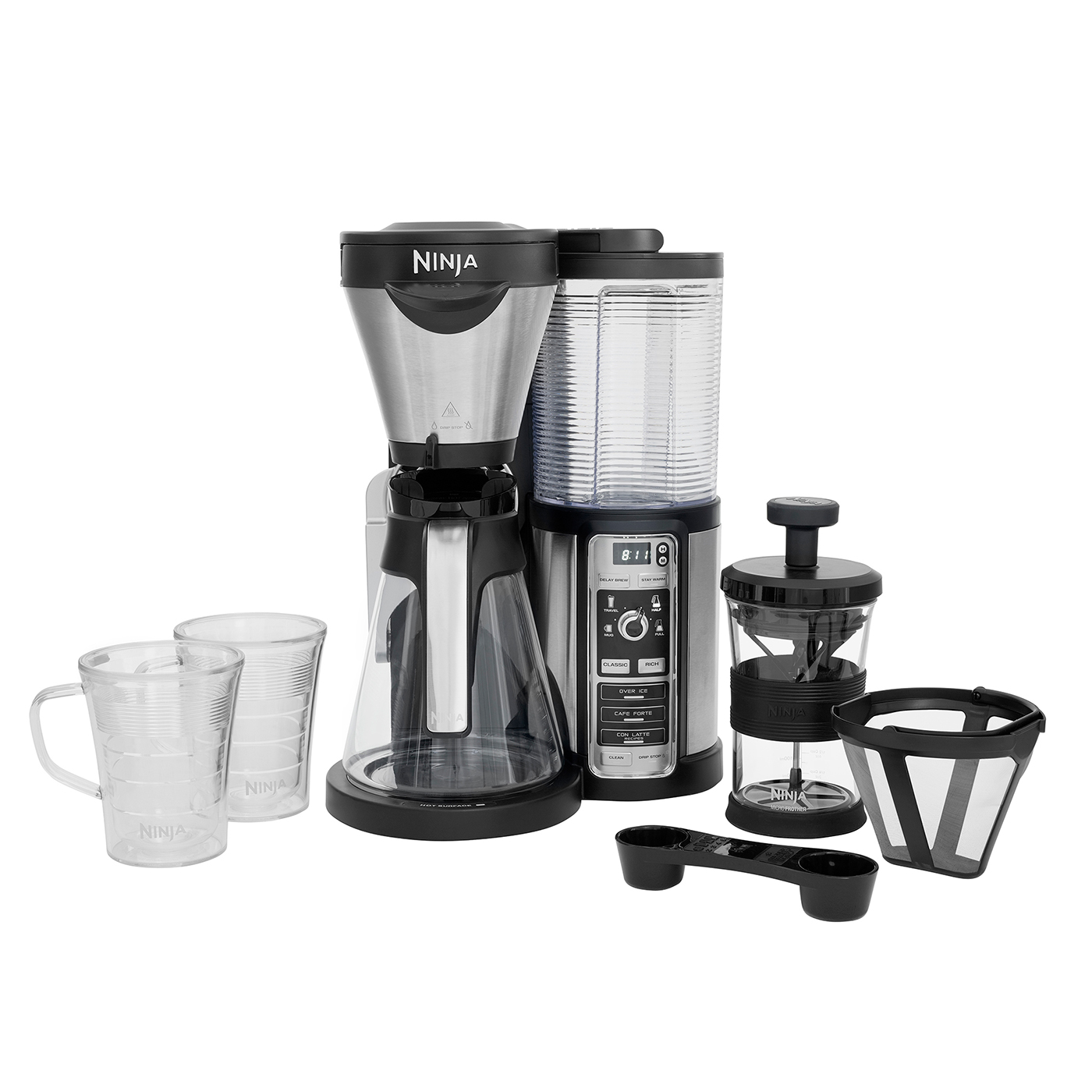 Ninja Coffee Bar AutoiQ Brewer with Glass Carafe CF060UK