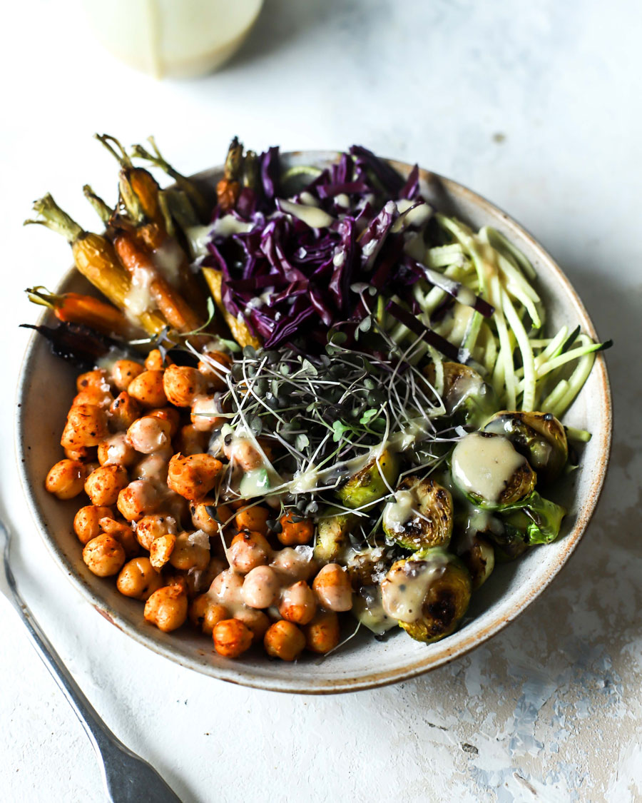 Winter Buddha Bowl With Tahini Dressing Ninja Kitchen